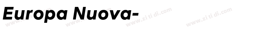 Europa Nuova字体转换
